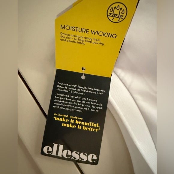NWT Ellesse Women's Tregirls Dress for pickleball/tennis, white, MSRP $70-100, M - Picture 9 of 13